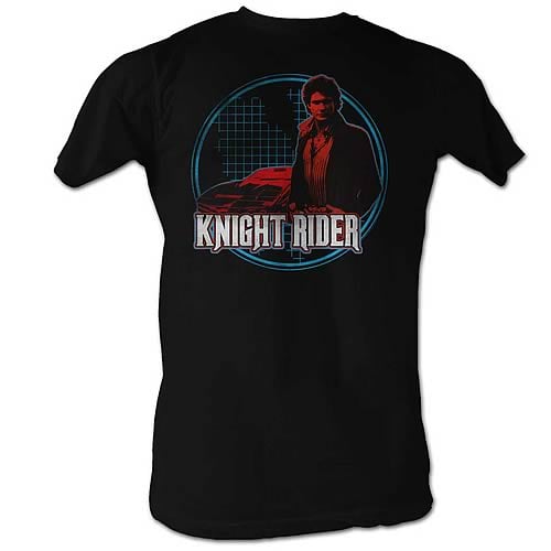 Knight Rider Knight Light Black T-Shirt